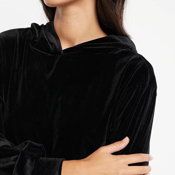 Express Velvet Banded Bottom Hoodie - NWT 🤩 - Picture 2 of 9